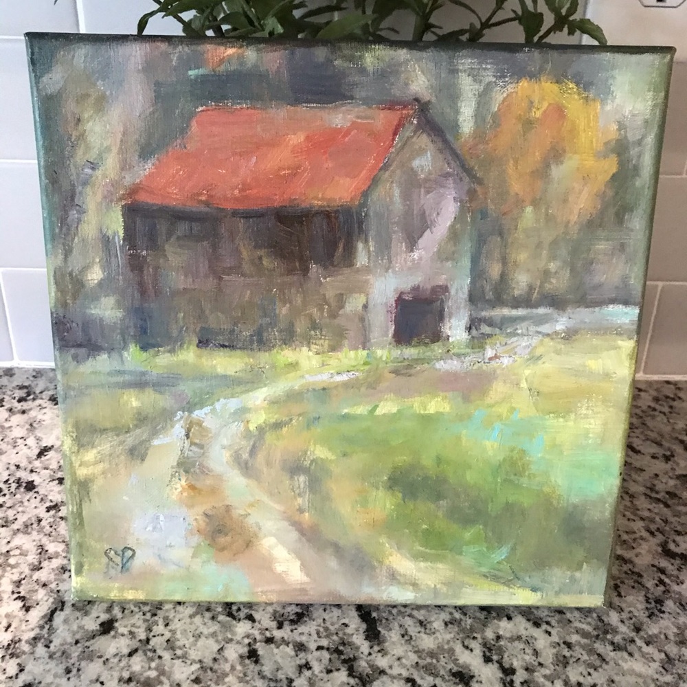 Original Carol DeMumbrum Farmhouse Painting